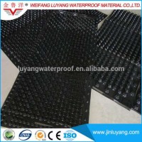 factory supply cheap Dimple HDPE plastic drainage board for basement waterproofing